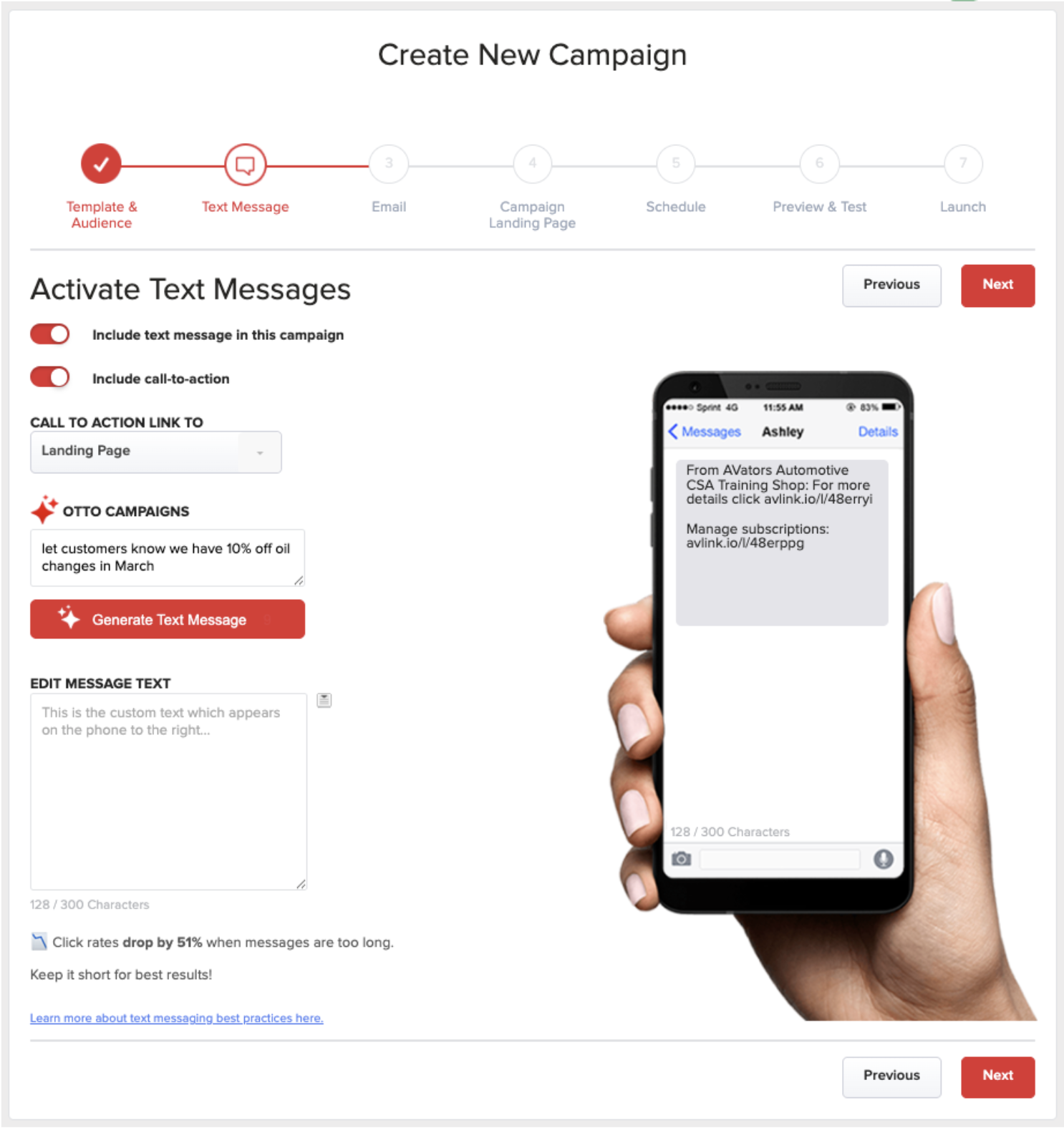 Otto Campaigns: AI Powered Text Message Campaigns – AutoVitals
